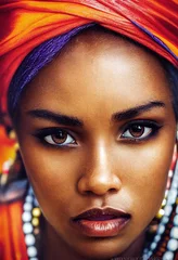 Porträt eines Fantasy-Ebenholzmädchens. Modische Frau. Kreatives schönes Mädchen. © designprojects