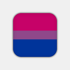 Bisexual Pride flag. Vector illustration.