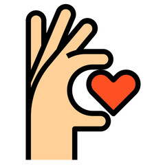 favorite filled outline icon