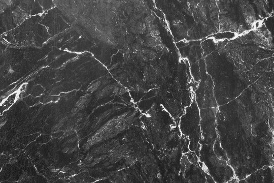 natural pattern black marble for black and white abstract background