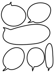 black and white of text box cartoon