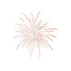 Copper Metallic Sparkle Firework