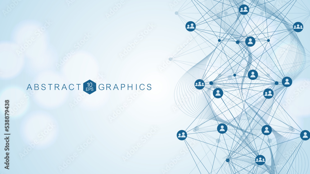 Poster global network connection. global business. social network communication. internet technology. vecto