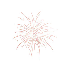 Fototapeta premium Rose Gold Firework
