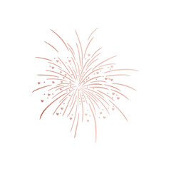 Obraz premium Rose Gold Firework