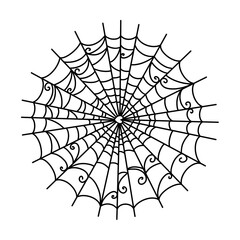 Fototapeta premium Black Spider Web