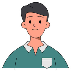 man filled outline icon