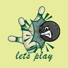 odzilla illustration. Vector graphics for t-shirt prints and other uses. Japanese style