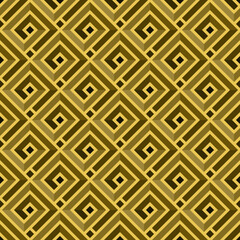 Naklejka premium BEIGE ABSTRACT SEAMLESS PATTERN WITH SQUARE SPIRALS IN VECTOR