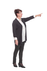 Happy senior businesswoman looking at camera