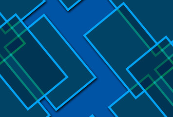 abstract blue background with squares digital creative presentation wallpaper design shape neon glow lines