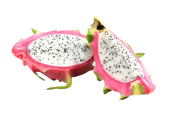 dragon fruit isolated on white background.