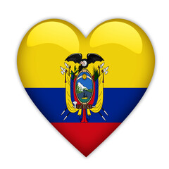 Ecuador Flag Love Symbol Image