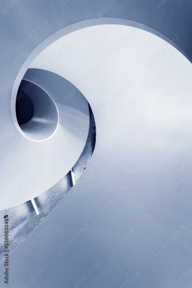 Poster interior of modern architecture. building abstract background