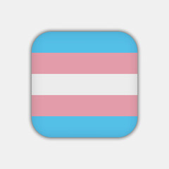 Transgender pride flag. Vector illustration.