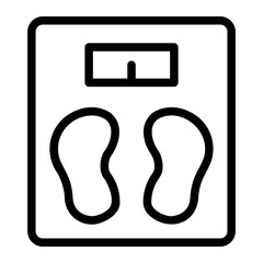 weight scale line icon