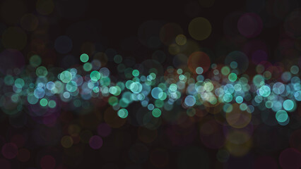 Blurred light halo concept with dark background.