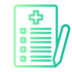 Obraz premium medical report gradient icon