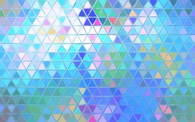 Colorful twinkling geometric mosaic triangles illustration background. Colorful mosaic triangle effect pattern. Background design of presentation, backdrop, poster, flyer, book cover, card, etc. 