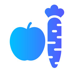 Fototapeta premium diet gradient icon