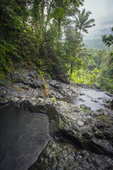 Fototapeta na wymiar Gembleng Waterfall, Sidemen jungle viewpoint