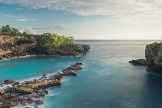 Sunset Blue Lagoon In Nusa Ceningan, Bali