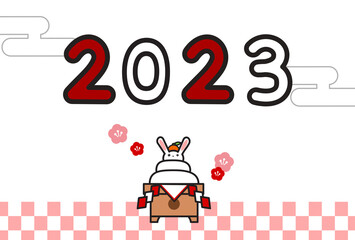 ウサギ鏡餅2023　2