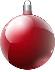 red christmas ball