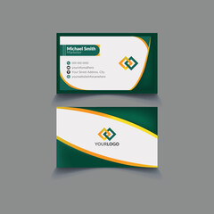 Corporate modern professional business card template design vector