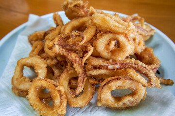 Crispy and tempting fried squid rings