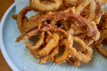 Crispy and tempting fried squid rings