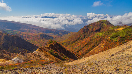 那須岳　隠居倉　絶景　紅葉