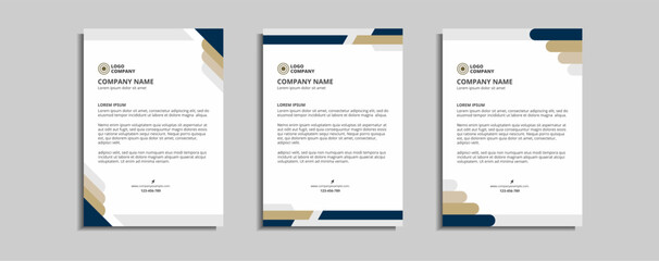 modern corporate letterhead template design