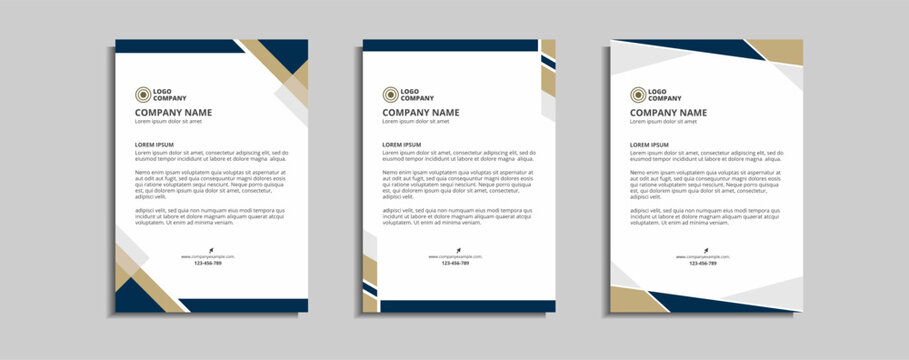 modern corporate letterhead template design