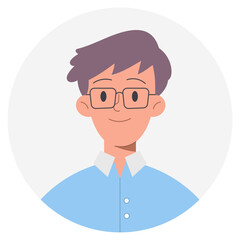 man flat icon
