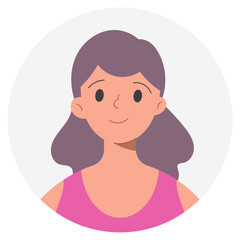 woman flat icon