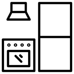 stove cabinet icon