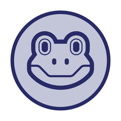 Popular editable animal icon. In round colorful vector icon.  Small or big mouse, chicken, cat, dog, pig, elephant, camel, frog, bear, koala, bull, panda, wolf, rabbit