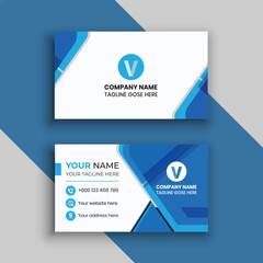 Fototapeta premium Modern business card. Simple business card design. Creative and elegant business card design. Simple business card template.