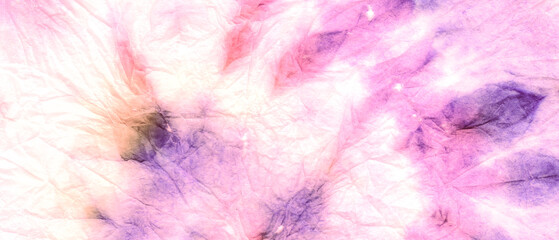  Pink Bleach Dye. Dyed Wash Soft Designs. Shibori