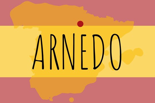 Arnedo: Illustration mit dem Namen der spanischen Stadt Arnedo