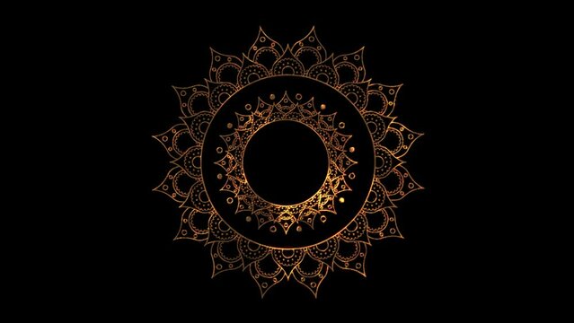 Gold Rotating Diwali Ornament 