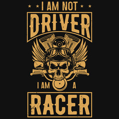 Motorcycle racer tshirt design