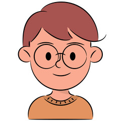 boy filled outline icon