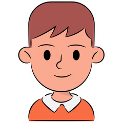 boy filled outline icon