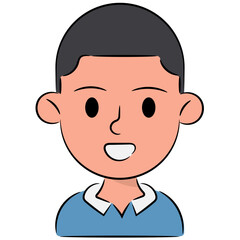 boy filled outline icon