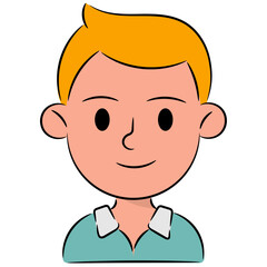 boy filled outline icon
