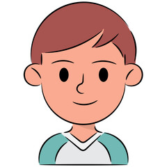 boy filled outline icon