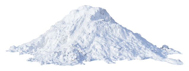 Large pile of snow isolated - 538901864