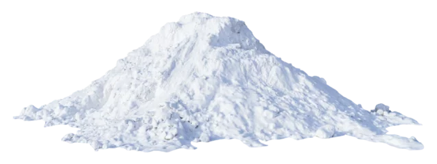 Deurstickers Large pile of snow isolated © Yingko